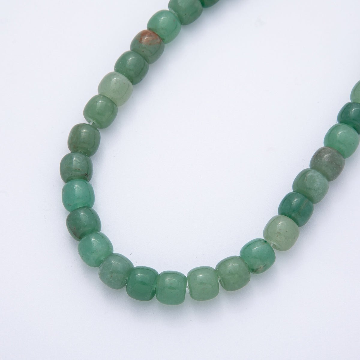 9.5mm Aventurine, Citrine, Moss Agate Square Bead Natural Gemstone Strand Finding | WA - 3923 ~ WA - 3925 - DLUXCA
