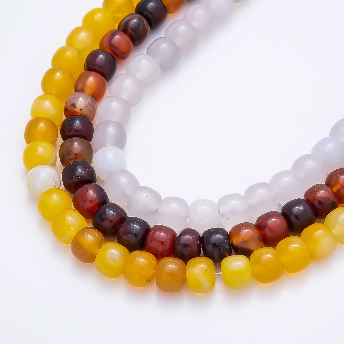 9.5mm x 7.5mm Yellow Citrine, Orange Citrine, White Quartz, Aventurine Nero Marquina Natural Gemstone Wide Rondelle Bead Strand Finding | WA-04772 ~ WA-04775 - DLUXCA