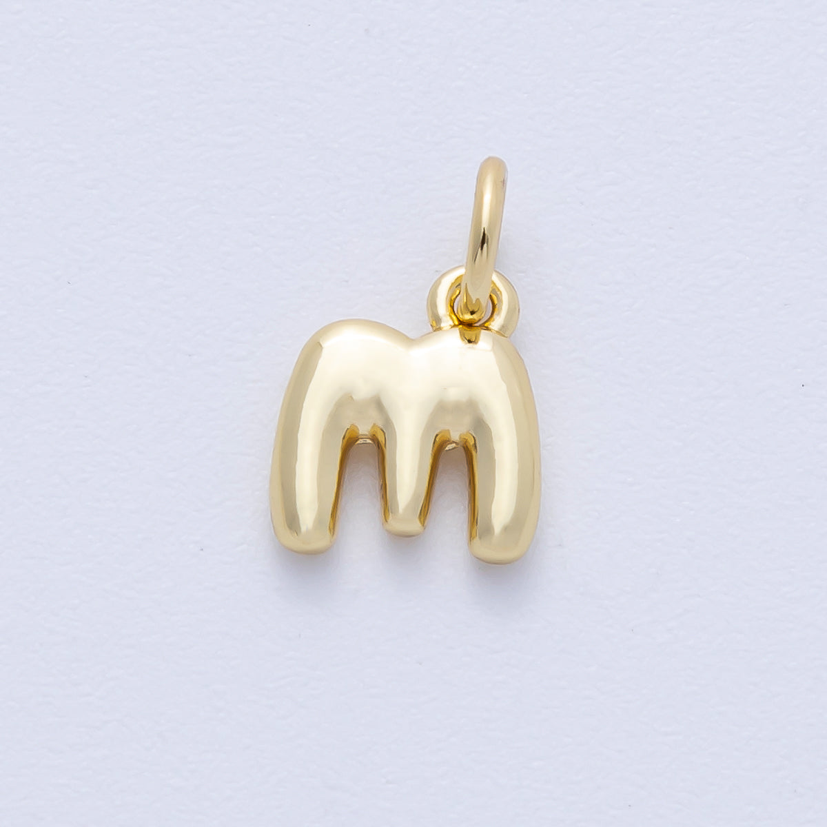 14K Gold Filled 9mm Initial Letter Chubby Balloon Alphabet Charm | AF-261-AF273