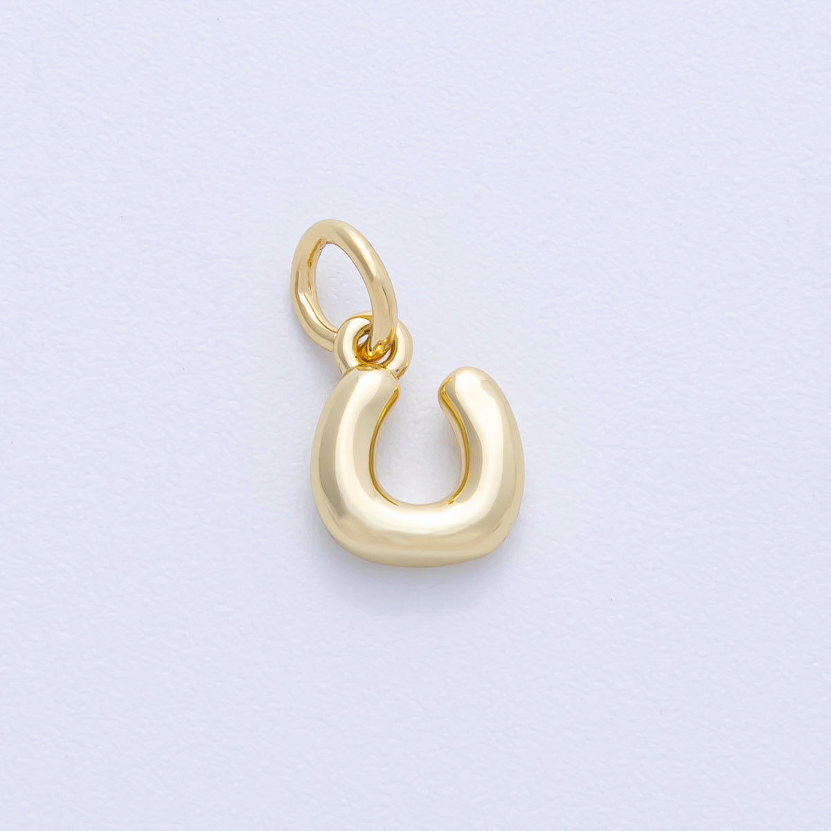 14K Gold Filled 9mm Initial Letter Chubby Balloon Alphabet Charm | AF-261-AF273