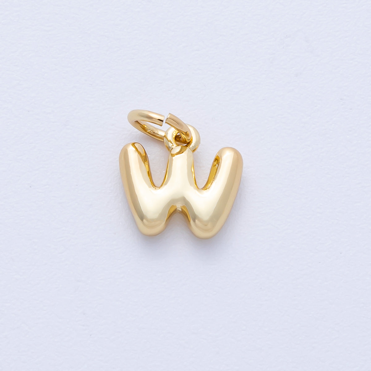 14K Gold Filled 9mm Initial Letter Chubby Balloon Alphabet Charm | AF-261-AF273