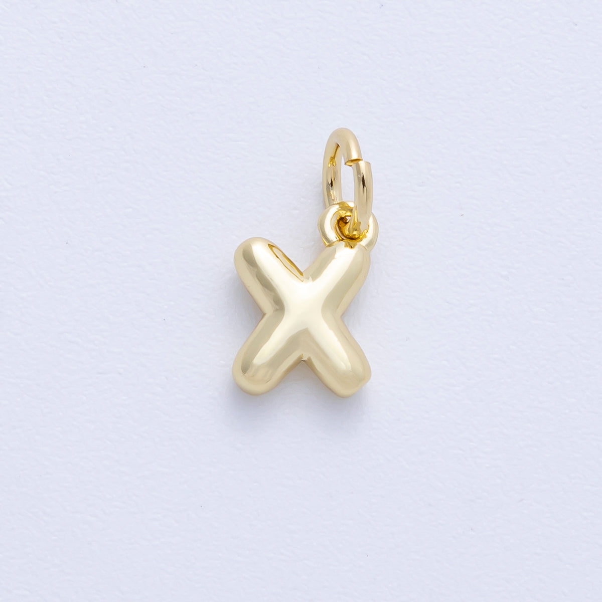 14K Gold Filled 9mm Initial Letter Chubby Balloon Alphabet Charm | AF-261-AF273