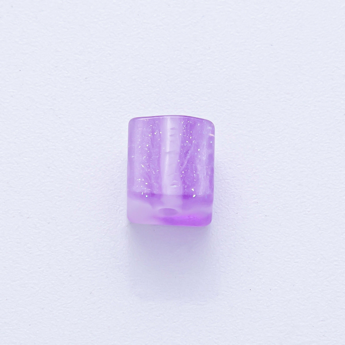 8mm Black, Purple, Orange, White, Green, Red Glitter Resin Square Bead Set ( 10 pcs ) | B566 - B568