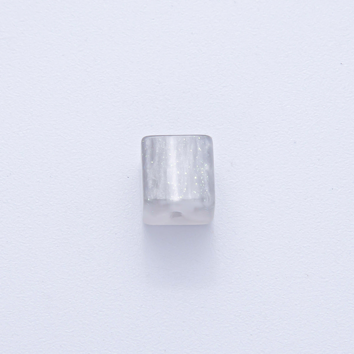 8mm Black, Purple, Orange, White, Green, Pink Glitter Resin Square Bead Set ( 10 pcs ) | B566 - B568