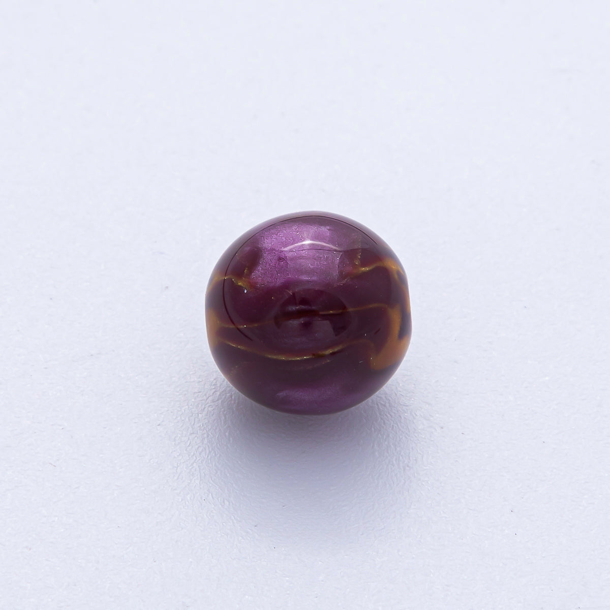 12mm Dark Teal, Yellow, Blue, Purple, Brown, Green Glitter Resin Round Bead | B569 - B583