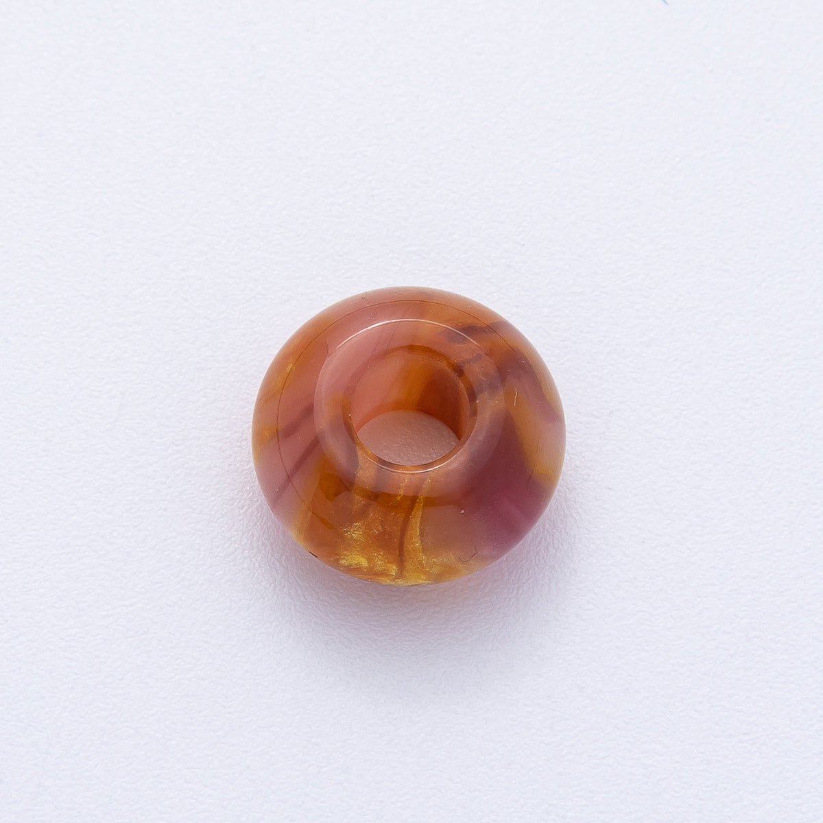 10 pcs 7mm Blue, Green, Brown, Red Multicolor Resin Rondelle Bead | B618 B621