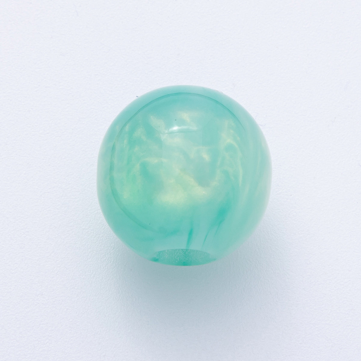 19mm Blue, Red, Black, Green, Brown Acrylic Resin Round Bead | B622 - B625