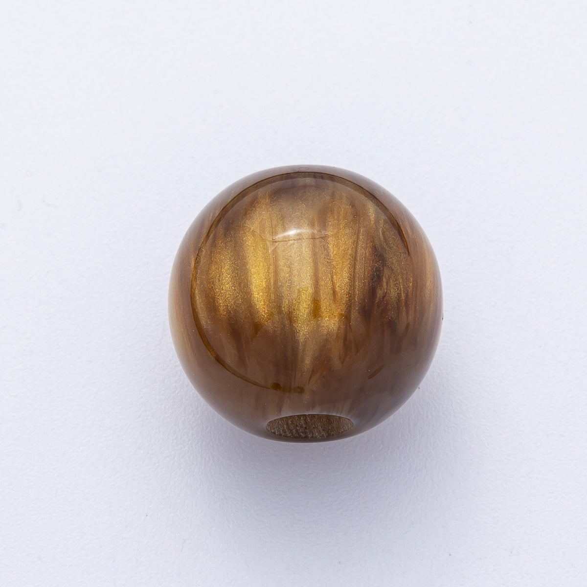 19mm Blue, Red, Black, Green, Brown Acrylic Resin Round Bead | B622 - B625