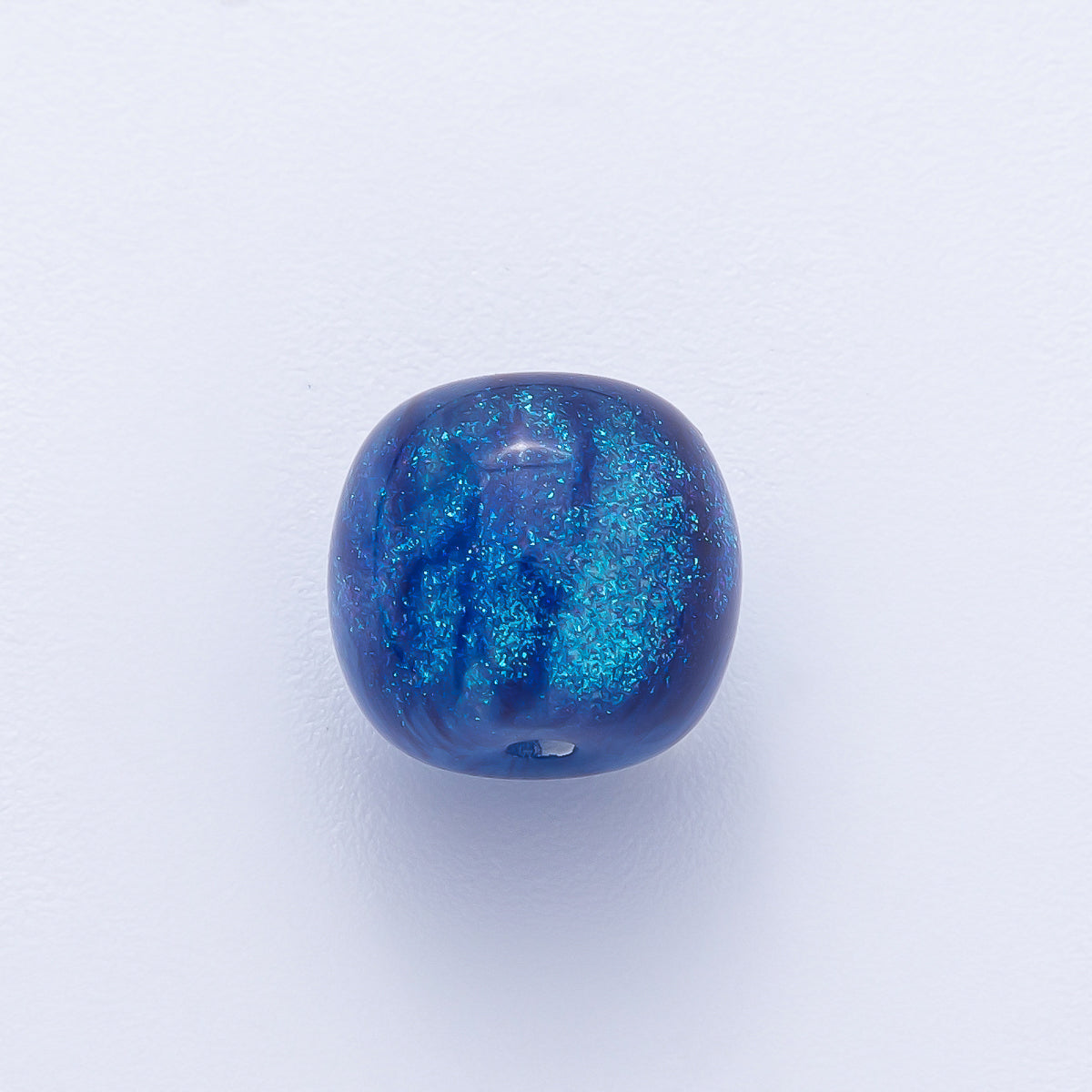 10pcs 12mm Black, Red, Blue, Grey, Green Glitter Resin Round Bead | B675 - B678