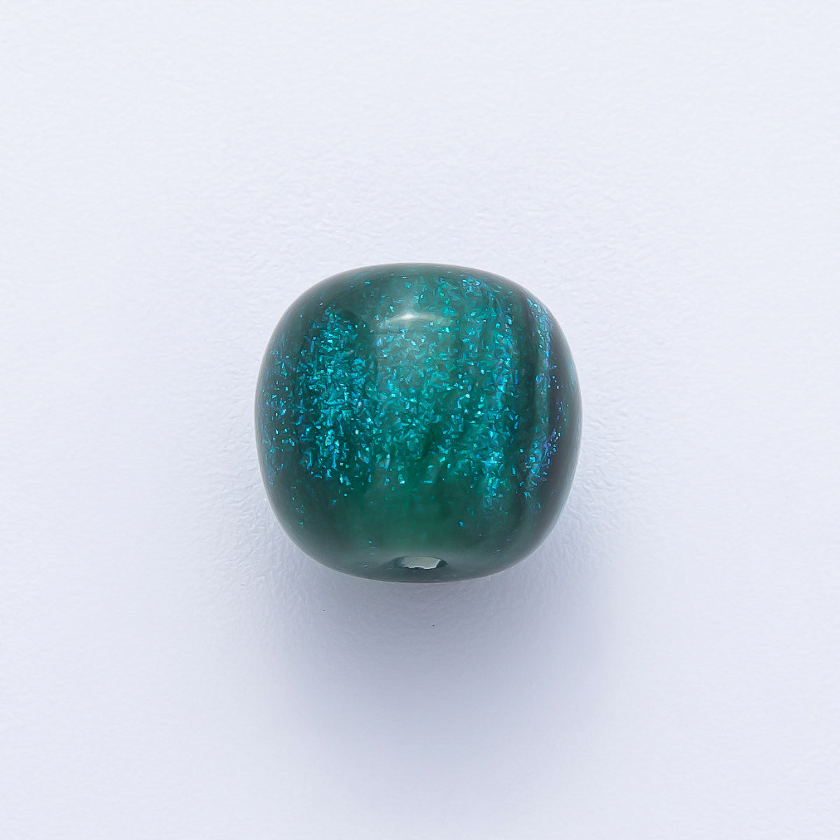 10pcs 12mm Black, Red, Blue, Grey, Green Glitter Resin Round Bead | B675 - B678