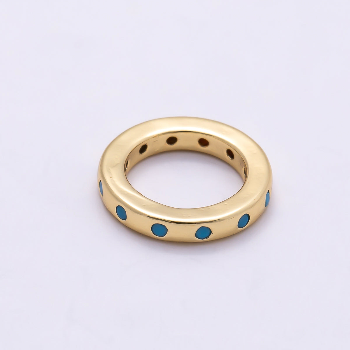 16K Gold Filled 10mm Birthstone CZ Dotted Spacer Beads | Beads-00339 ~ Beads-00338