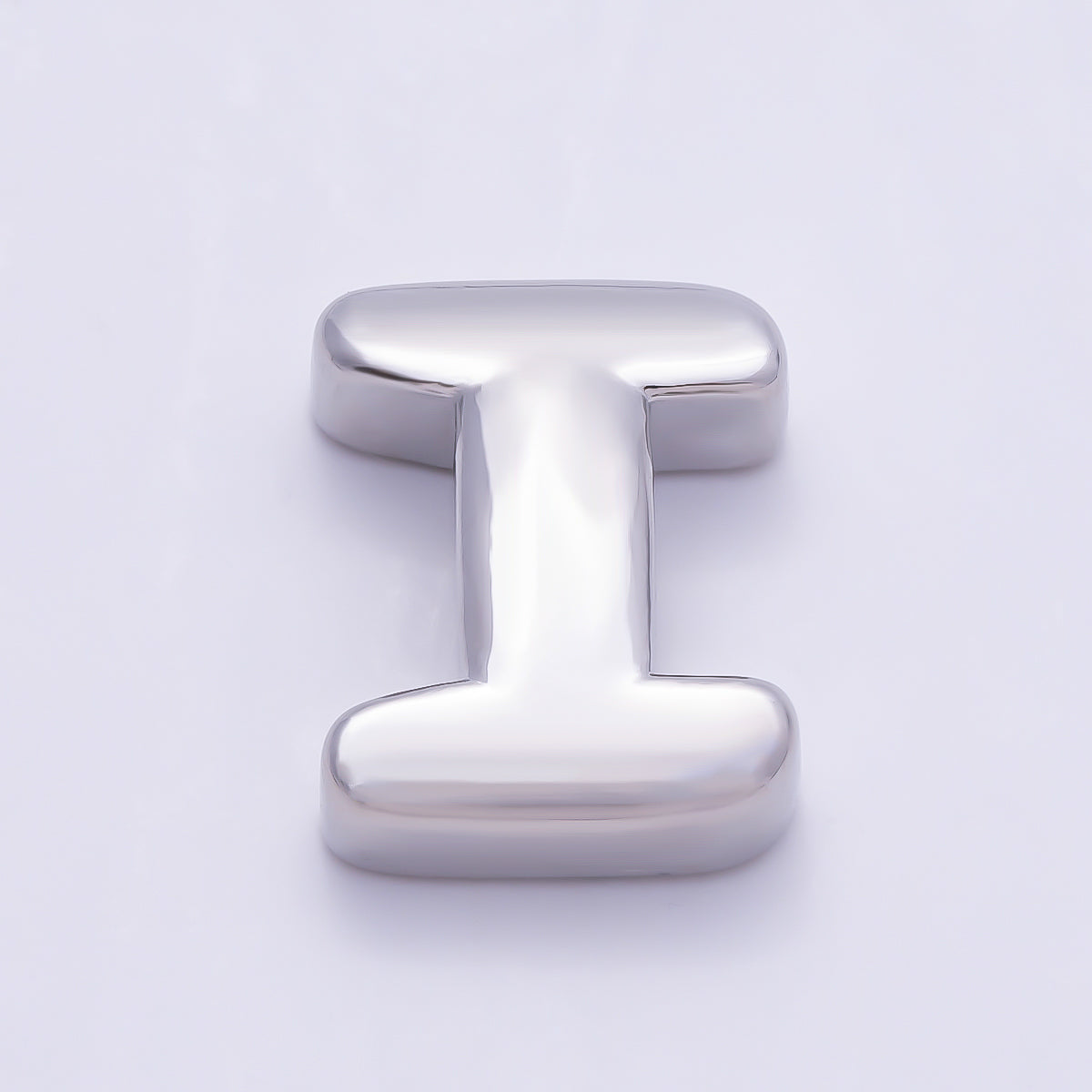 Silver 20mm Minimalist Chubby Initial Letter A-Z Alphabet Personalized Bead | Beads-00440 ~ Beads-00439 (Copy)
