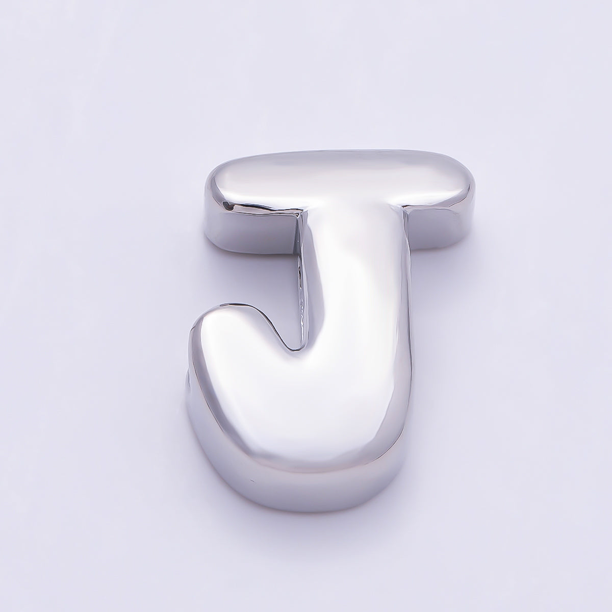 Silver 20mm Minimalist Chubby Initial Letter A-Z Alphabet Personalized Bead | Beads-00440 ~ Beads-00439 (Copy)