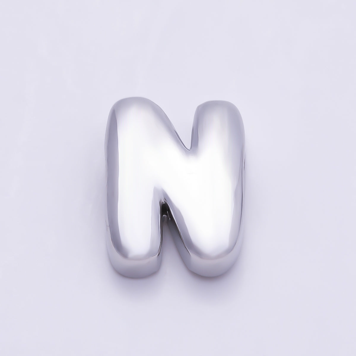 Silver 20mm Minimalist Chubby Initial Letter A-Z Alphabet Personalized Bead | Beads-00440 ~ Beads-00439 (Copy)