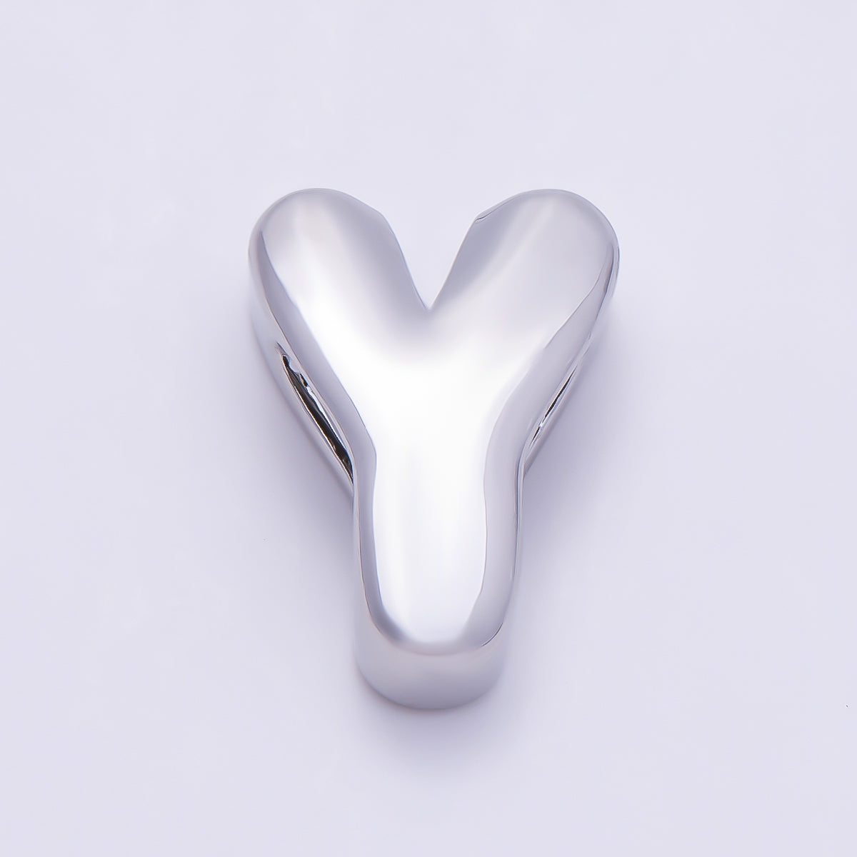 Silver 20mm Minimalist Chubby Initial Letter A-Z Alphabet Personalized Bead | Beads-00440 ~ Beads-00439 (Copy)
