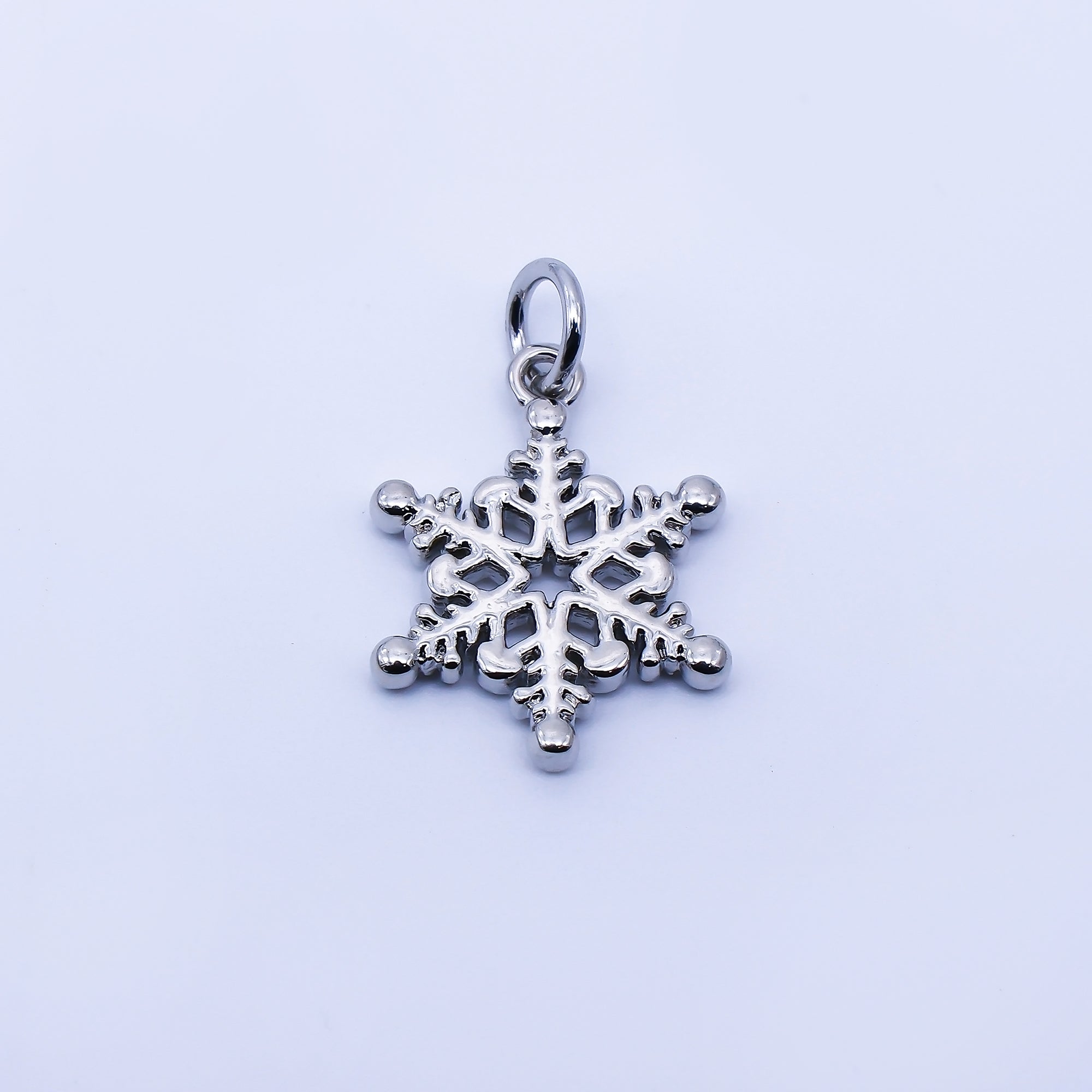 24K Gold Filled 17mm Snowdrop Minimalist Charm in Gold & Silver | C937