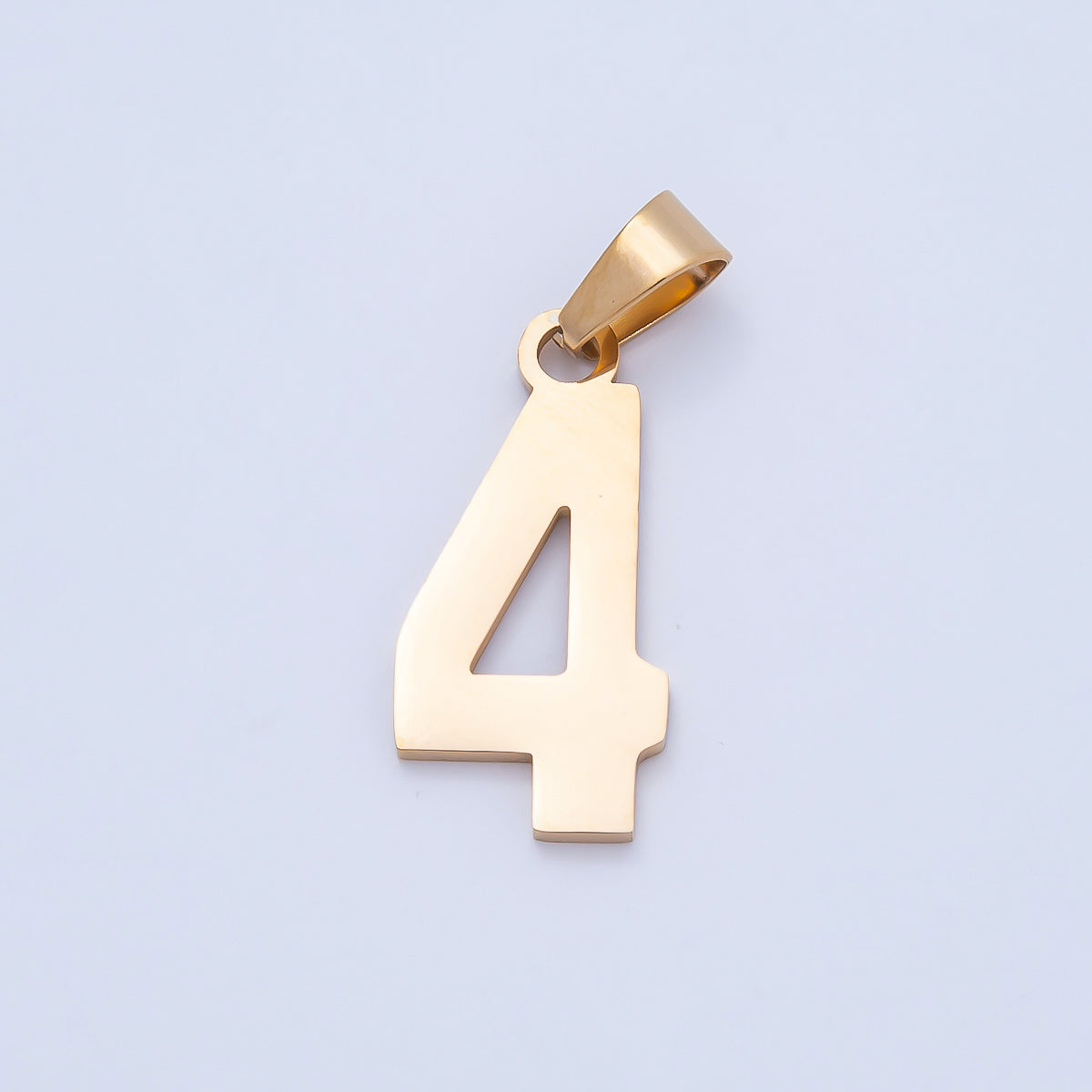 PVD Stainless Steel 23mm Sport Jersey Varsity Number Pendant | Charms-00981 ~ Charms-00990