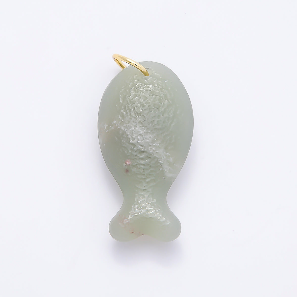 18K Gold Filled 20mm, 30mm, 38mm, 49mm Textured Aventurine Gemstone Animal Charm | Charms-01388 ~ Charms-01391