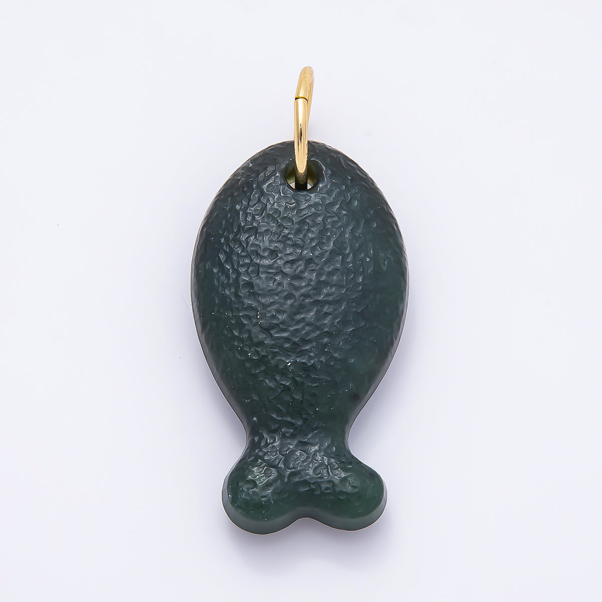 18K Gold Filled 20mm, 30mm, 38mm, 49mm Textured Aventurine Gemstone Animal Charm | Charms-01388 ~ Charms-01391