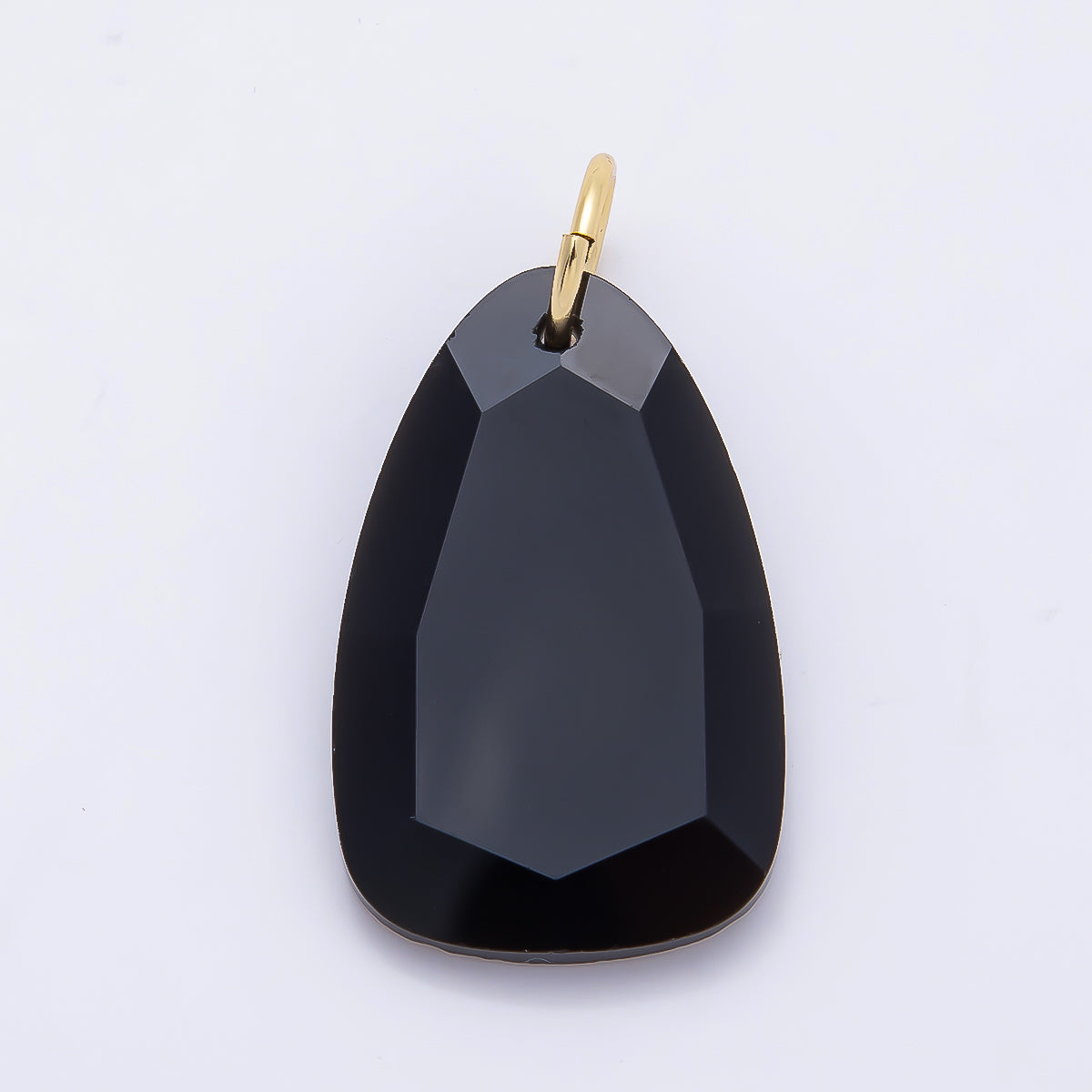 18K Gold Filled 32mm Multifaceted Gemstone Teardrop Charm | Charms-01413 ~ Charms-01420