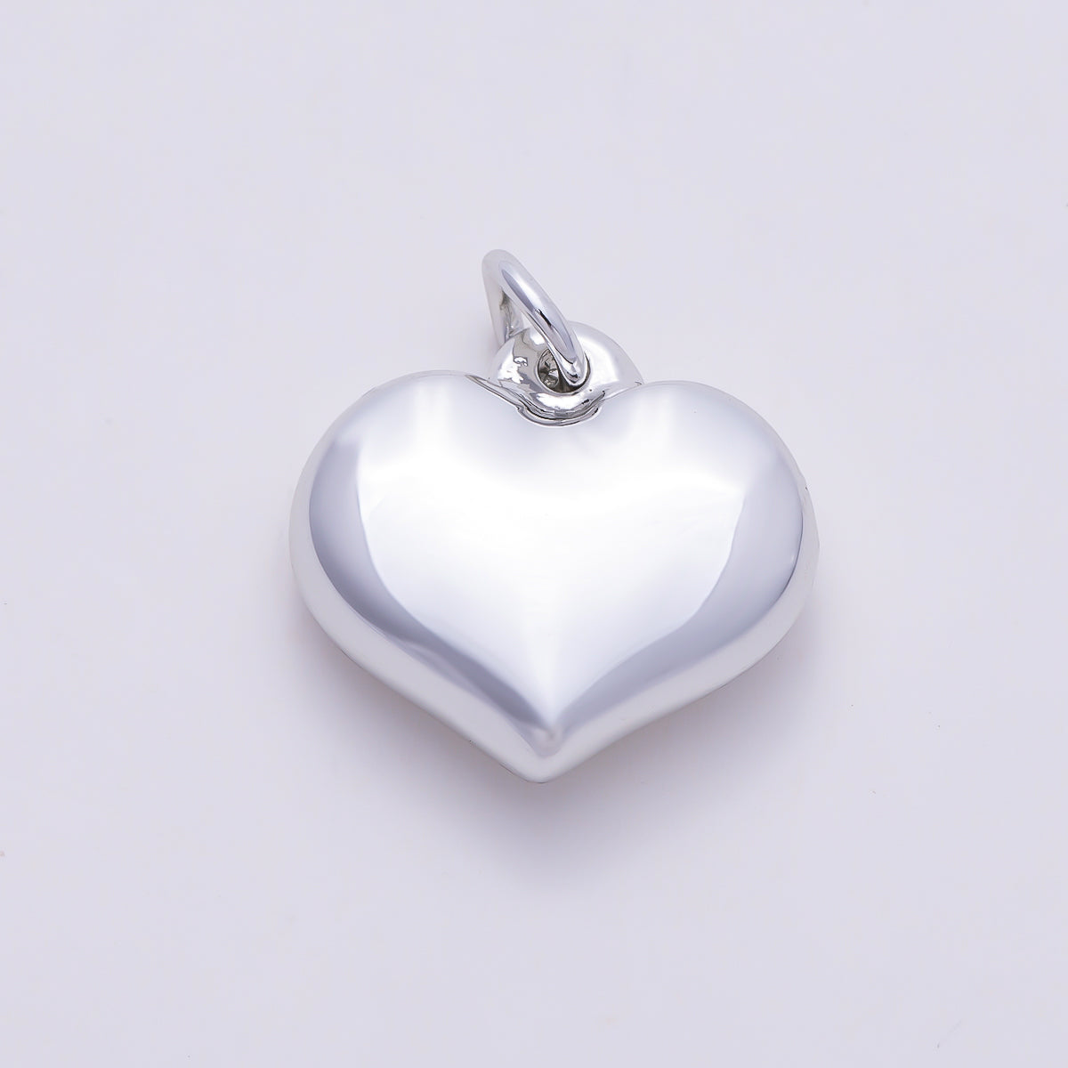 Stainless Steel PVD 15mm Minimalist Chubby Heart Charm in Gold & Silver | Charms-01578 Charms-01579