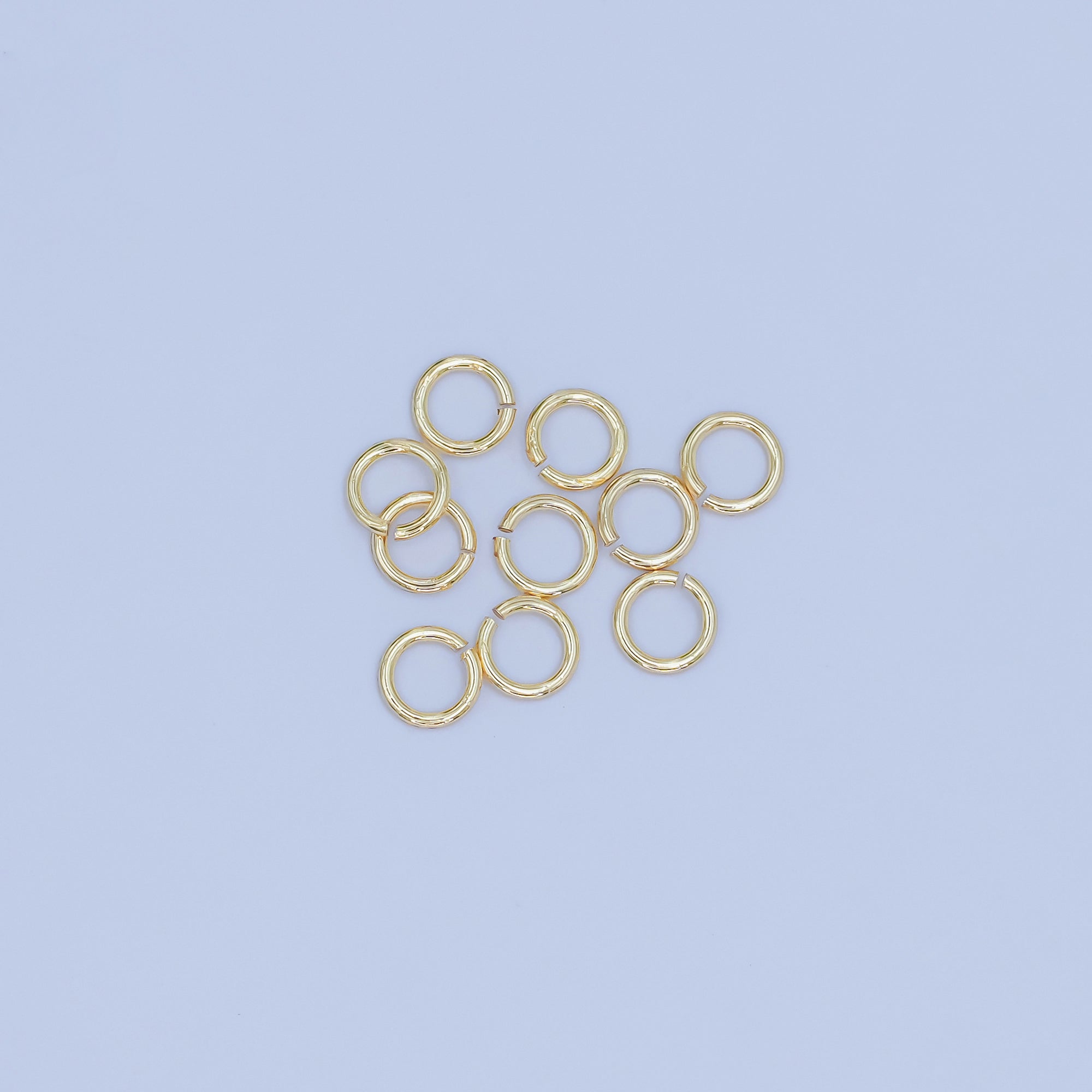 24K Gold Filled 4mm x 0.6mm ( 24 gauge ) Minimalist Jump Ring Finding Set in Gold & Silver | SP-1617