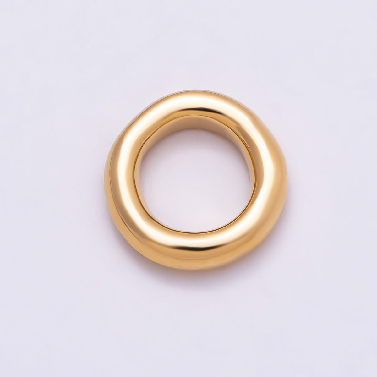 Stainless Steel 14mm Minimalist Round Link Pendant Findings | Findings-00175