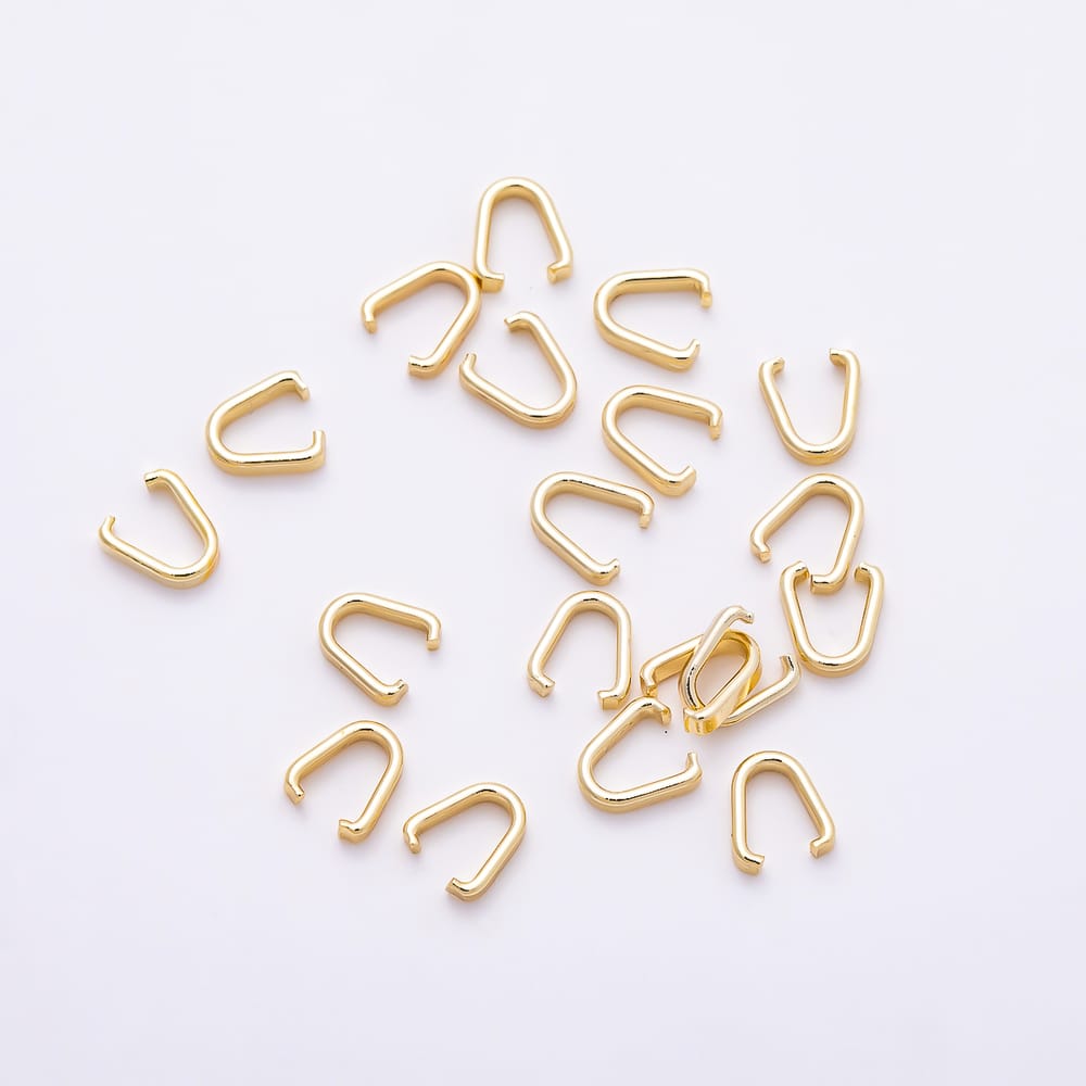 Stainless Steel 5mm Minimalist Rectangle Pendant Clasp Closure Enhancer Findings by 10 Pieces | Findings-00215