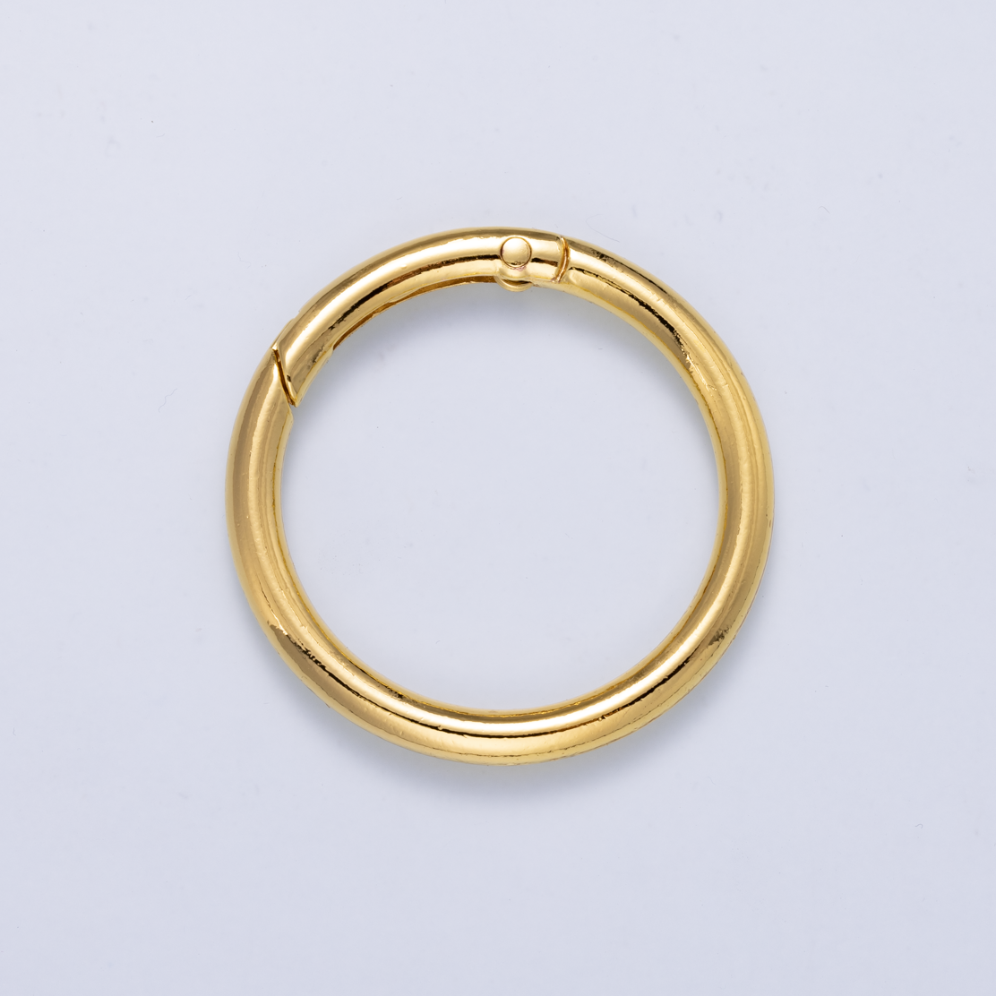 24K Gold Filled 47mm Minimalist Circle Round Push Gate Findings | Findings-00414
