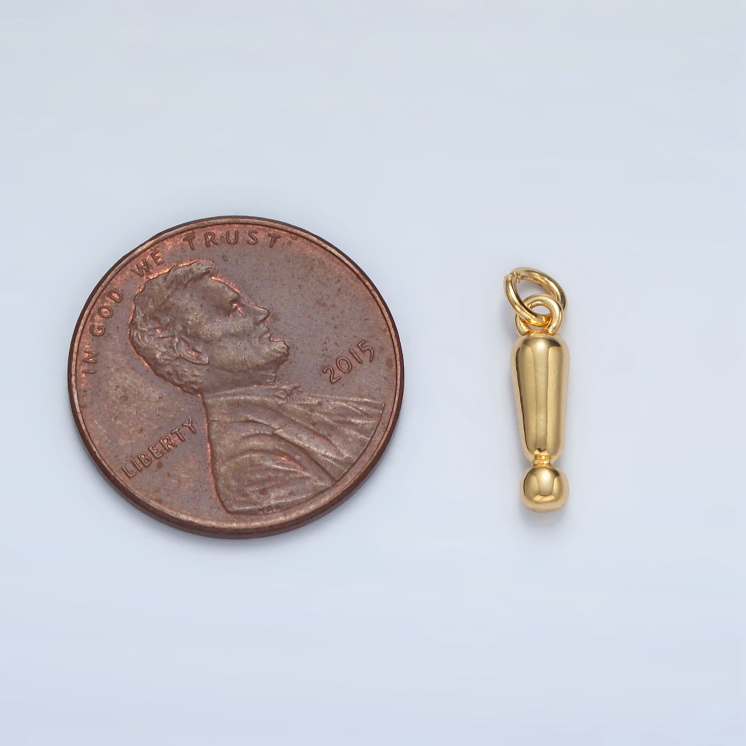 24K Gold Filled "!" Exclamation Mark Minimalist Charm | AC161