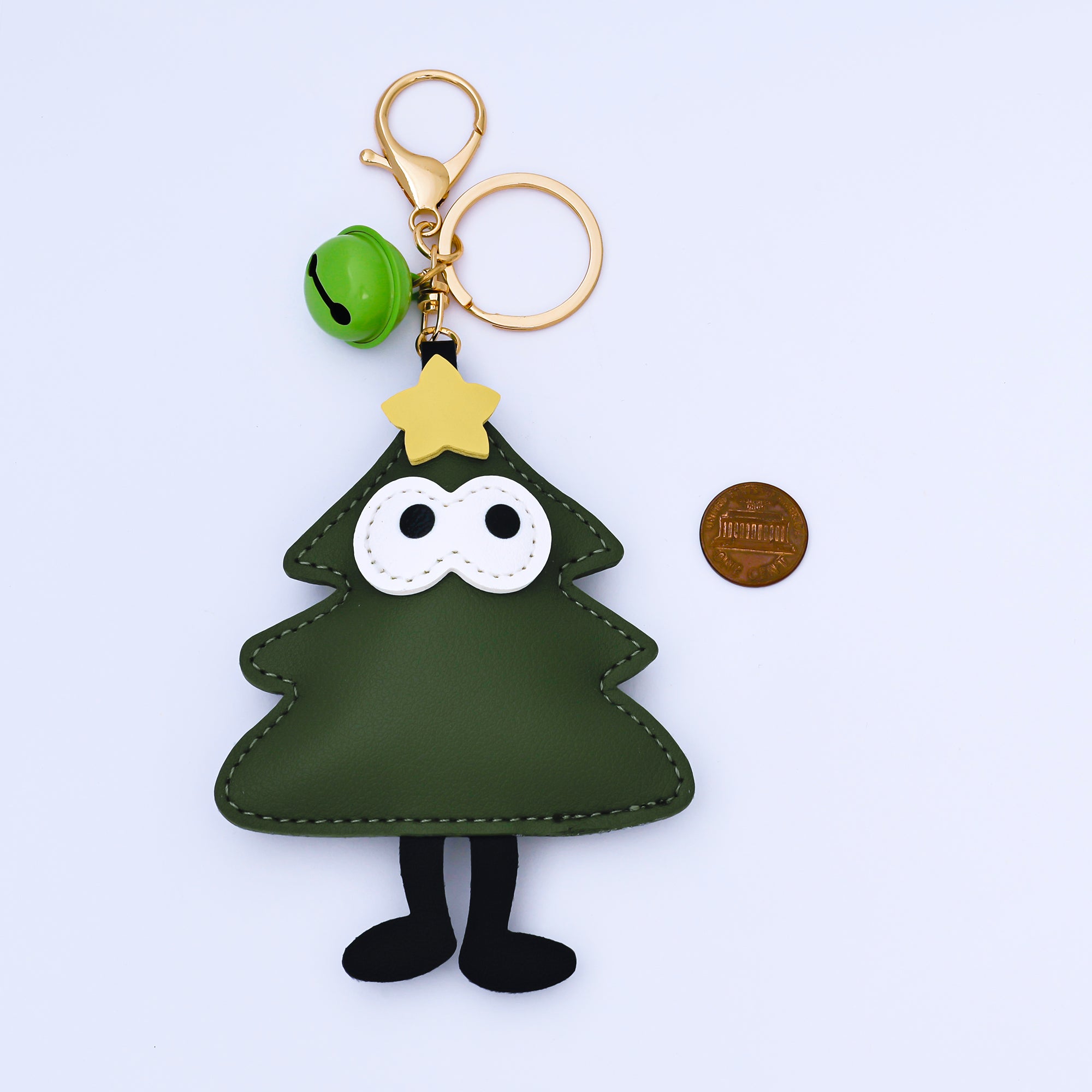 Limited Edition Christmas Tree, Santa Clause, Mitten Bag Charm Keychain for Holiday Season | WB-00203