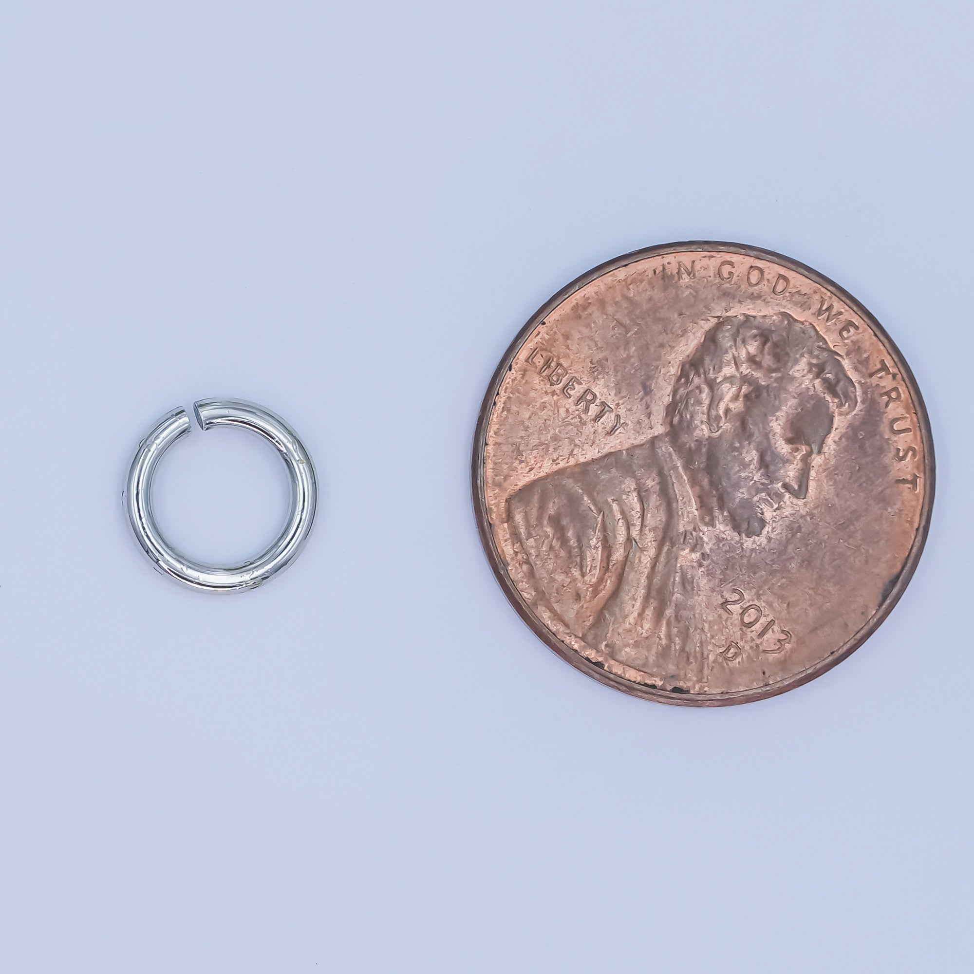 24K Gold Filled 8mm x 1.2mm ( 16 gauge ) Minimalist Jump Ring Finding Set in Gold & Silver | SP-1627