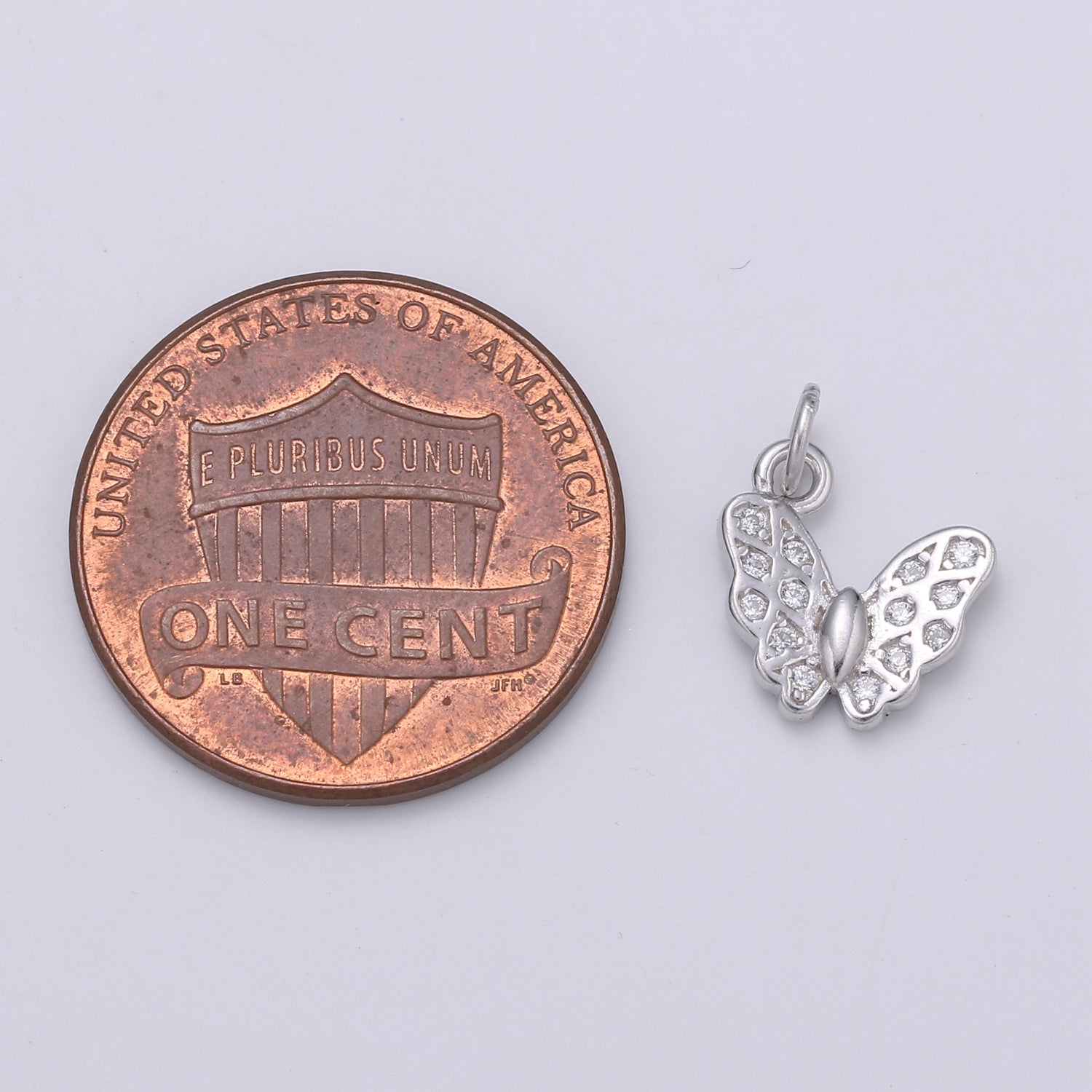 Sterling Silver S925 Butterfly Minimalist Mini Charm | SL-129