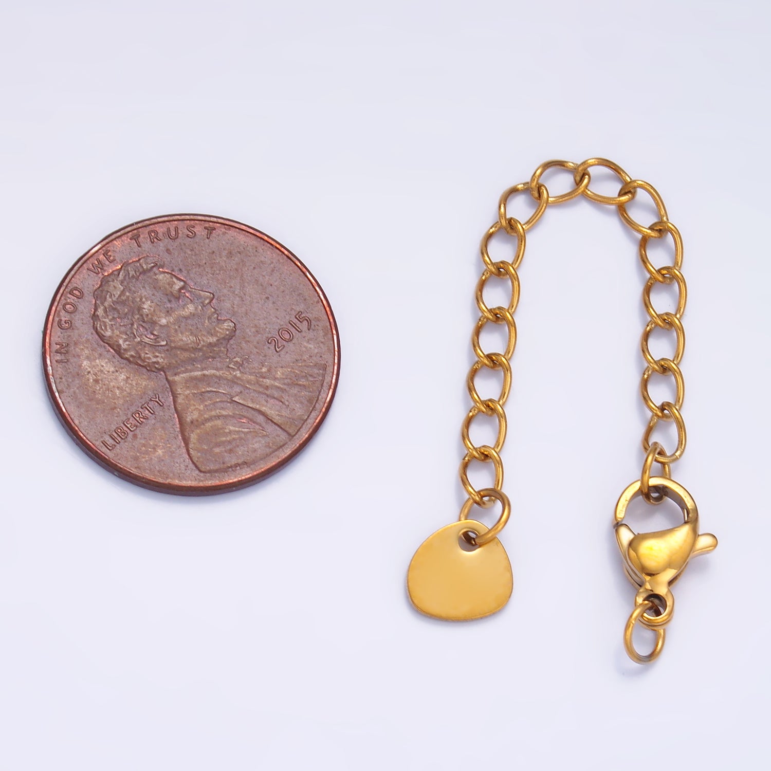 Stainless Steel 10mm Lobster Claw Clasps 2.5-Inch Geometric Extender Findings | Z1076