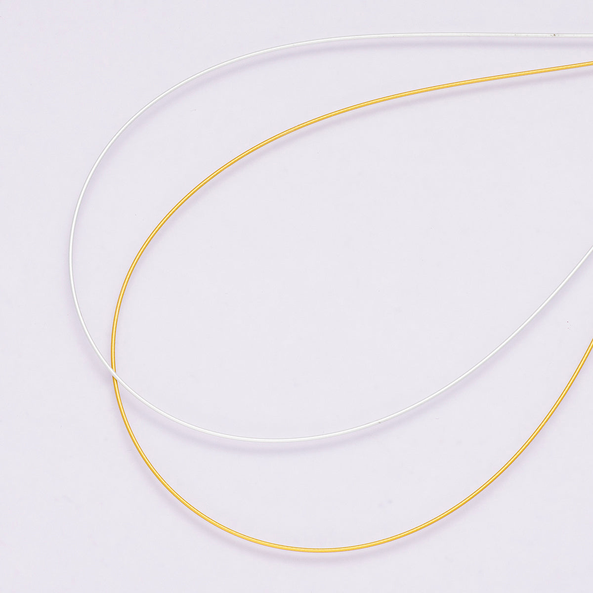 Stainless Steel 0.6mm Nylon Coated Flexible Wire Unfinished Chain Findings by Yard in Gold & Silver | Roll-01854 ~ Roll-01855