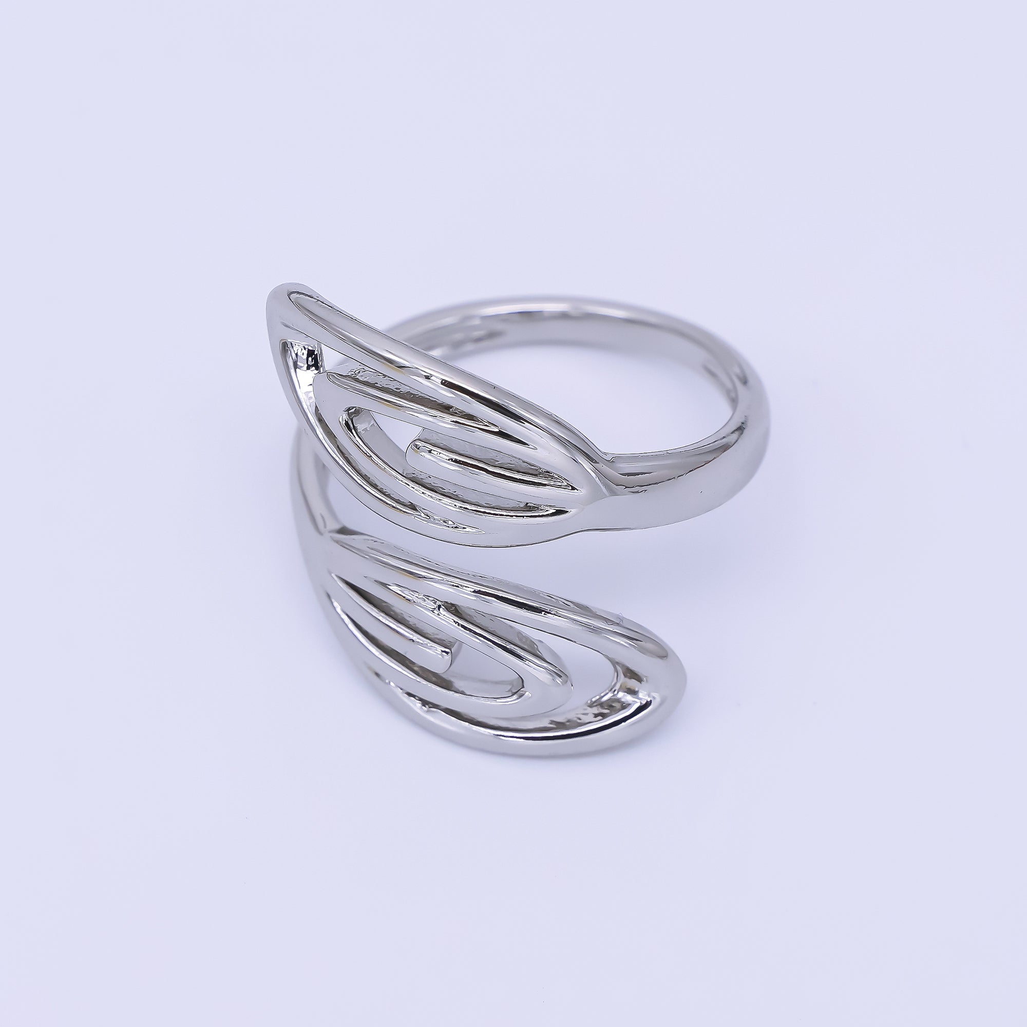 24K Gold Filled Angel Feather Ring Adjustable Wing Wrap Design | O1651