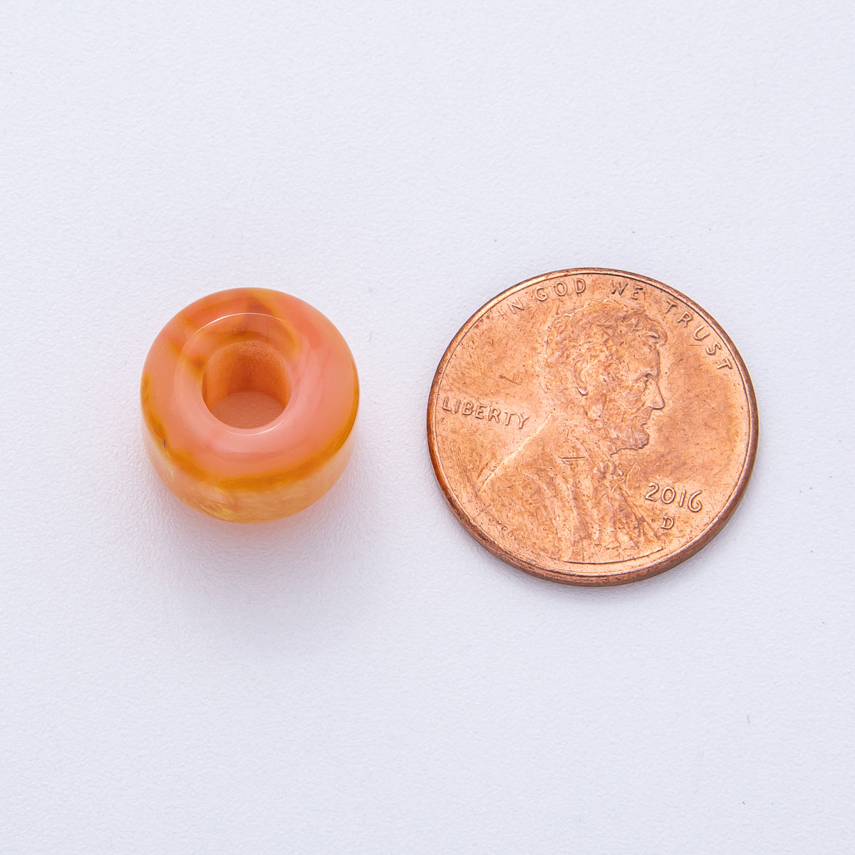 12.5mm Blue, Pink, Grey, Yellow, Brown Glitter Acrylic Resin Rondelle Bead | B549 - B851