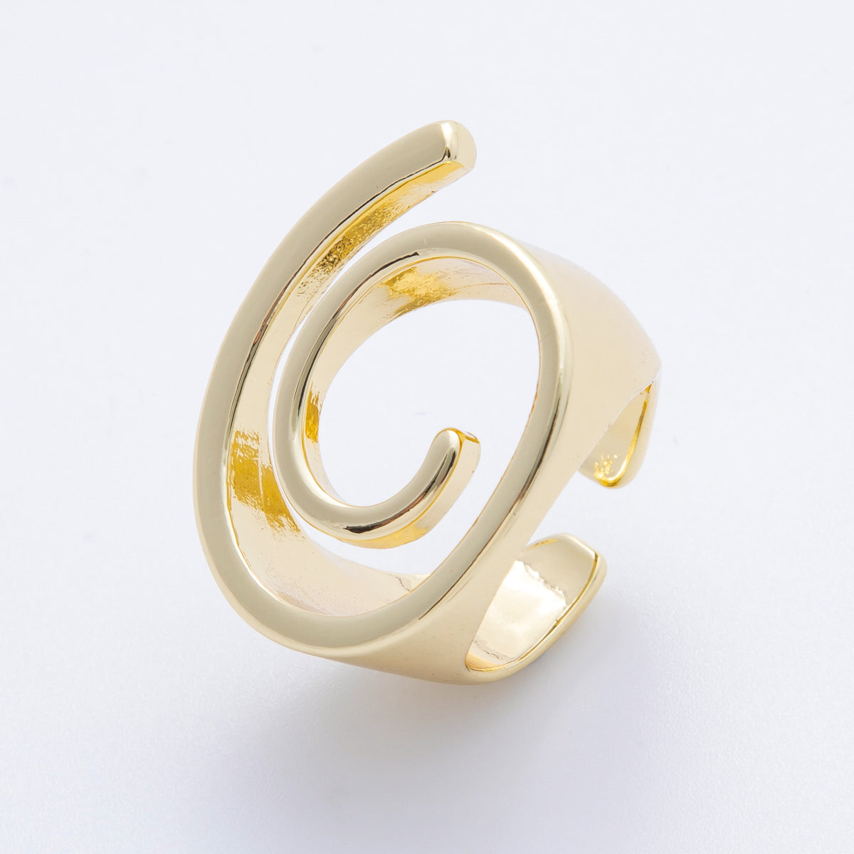 16K Gold Filled Open Geometric Circular Minimalist Ring | Rings-00041