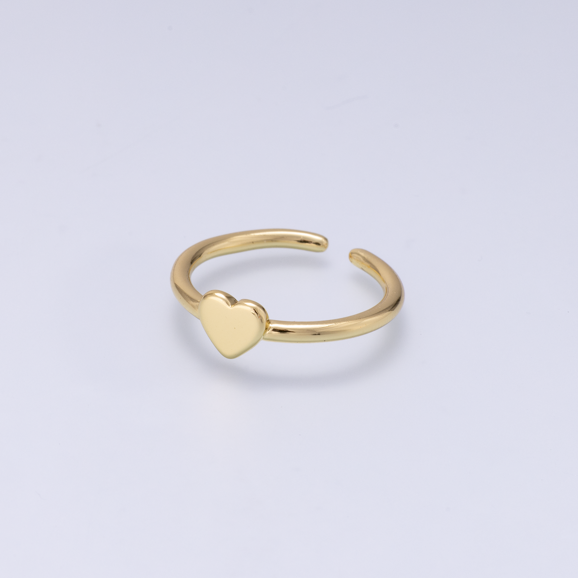 24K Gold Filled Minimalist Mini Heart Ring | Ring-00288