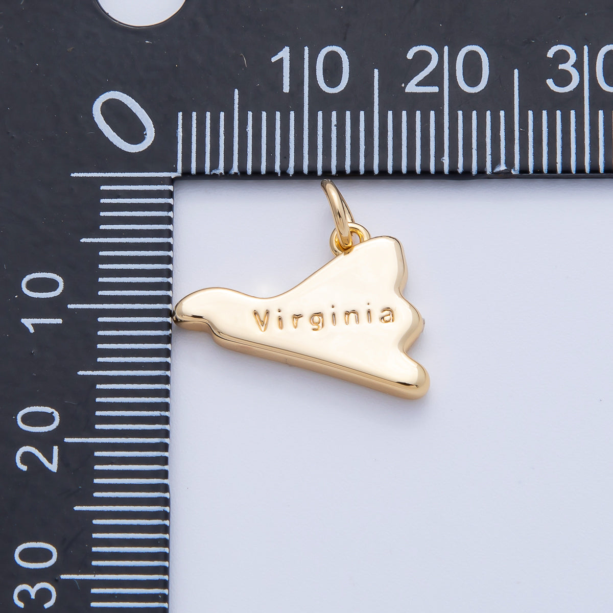 18K Gold Filled United States of America State Map Charm in Gold & Silver | AK064 - AK113