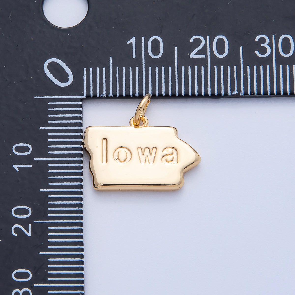 18K Gold Filled United States of America State Map Charm in Gold & Silver | AK064 - AK113