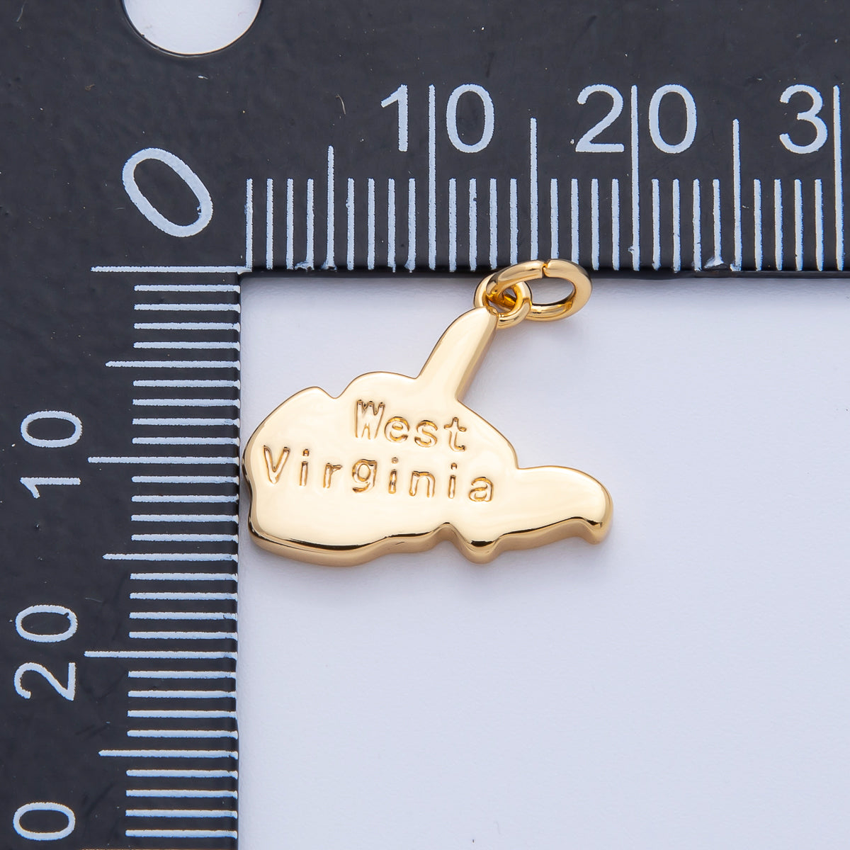 18K Gold Filled United States of America State Map Charm in Gold & Silver | AK064 - AK113