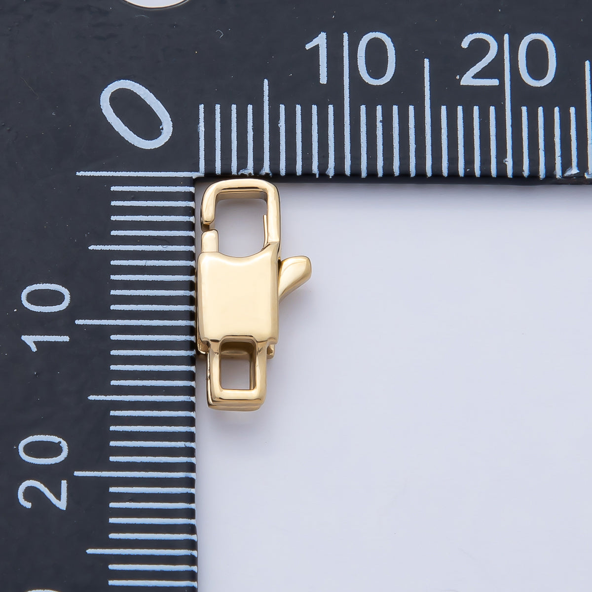 Stainless Steel 12mm Minimalist Rectangular Lobster Claw Closure Finding | Z1622