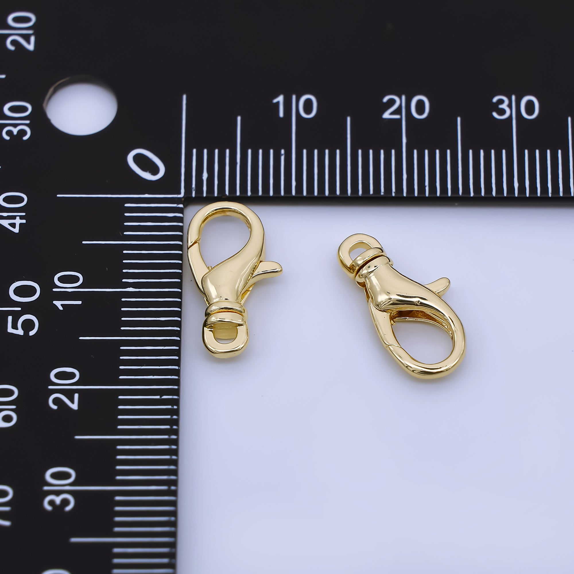 24K Gold Filled 15.6mm Lobster Clasp Charm Finding | Z1352