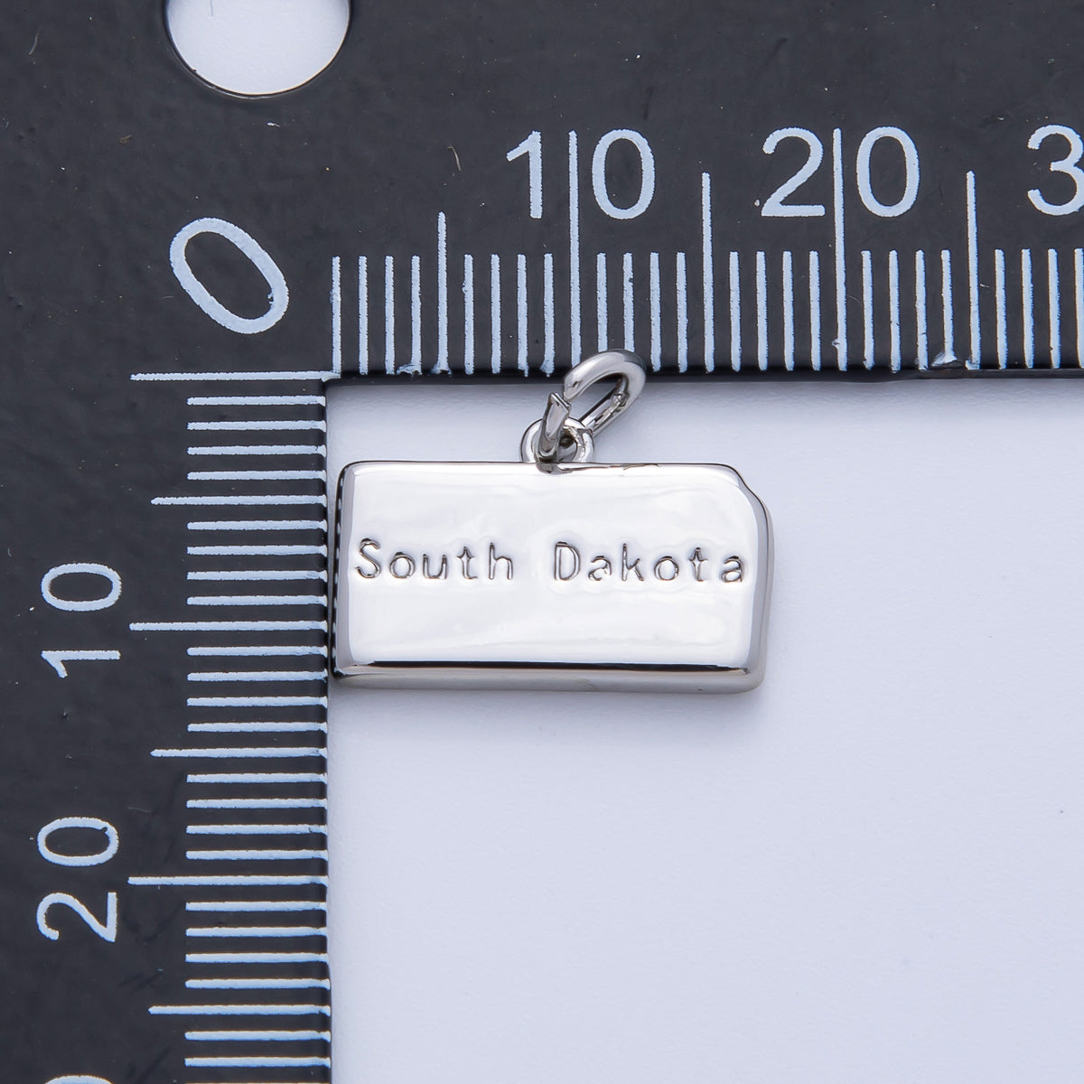 18K Gold Filled United States of America State Map Charm in Gold & Silver | AK064 - AK113