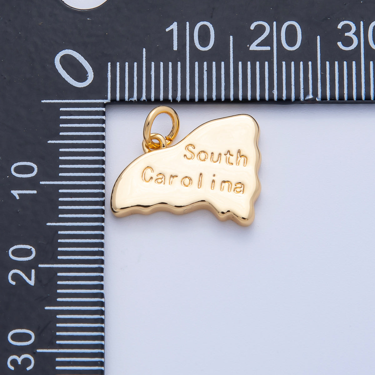 18K Gold Filled United States of America State Map Charm in Gold & Silver | AK064 - AK113