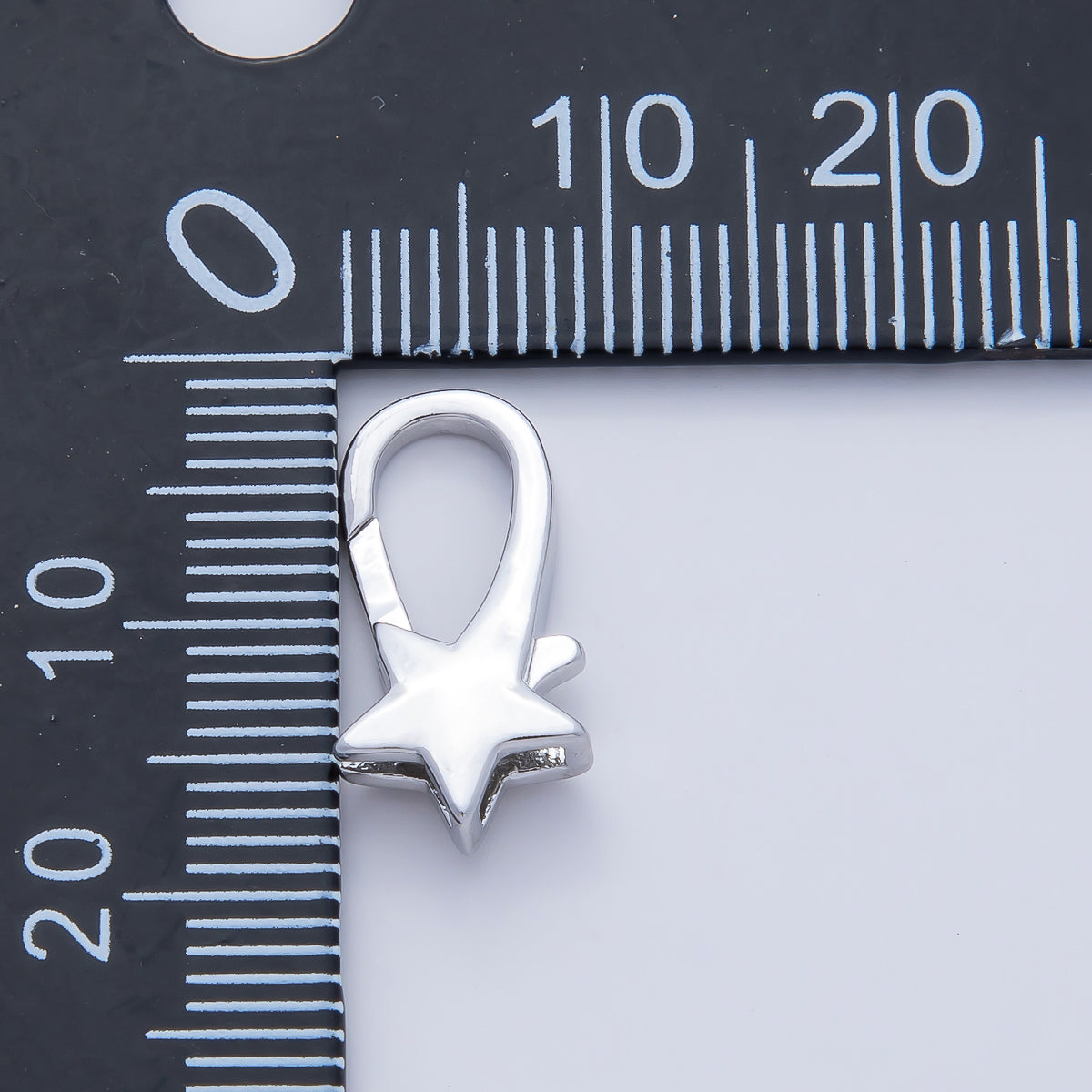Rhodium Plated 17mm Star Lobster Claw Clasps Finding | Z1610