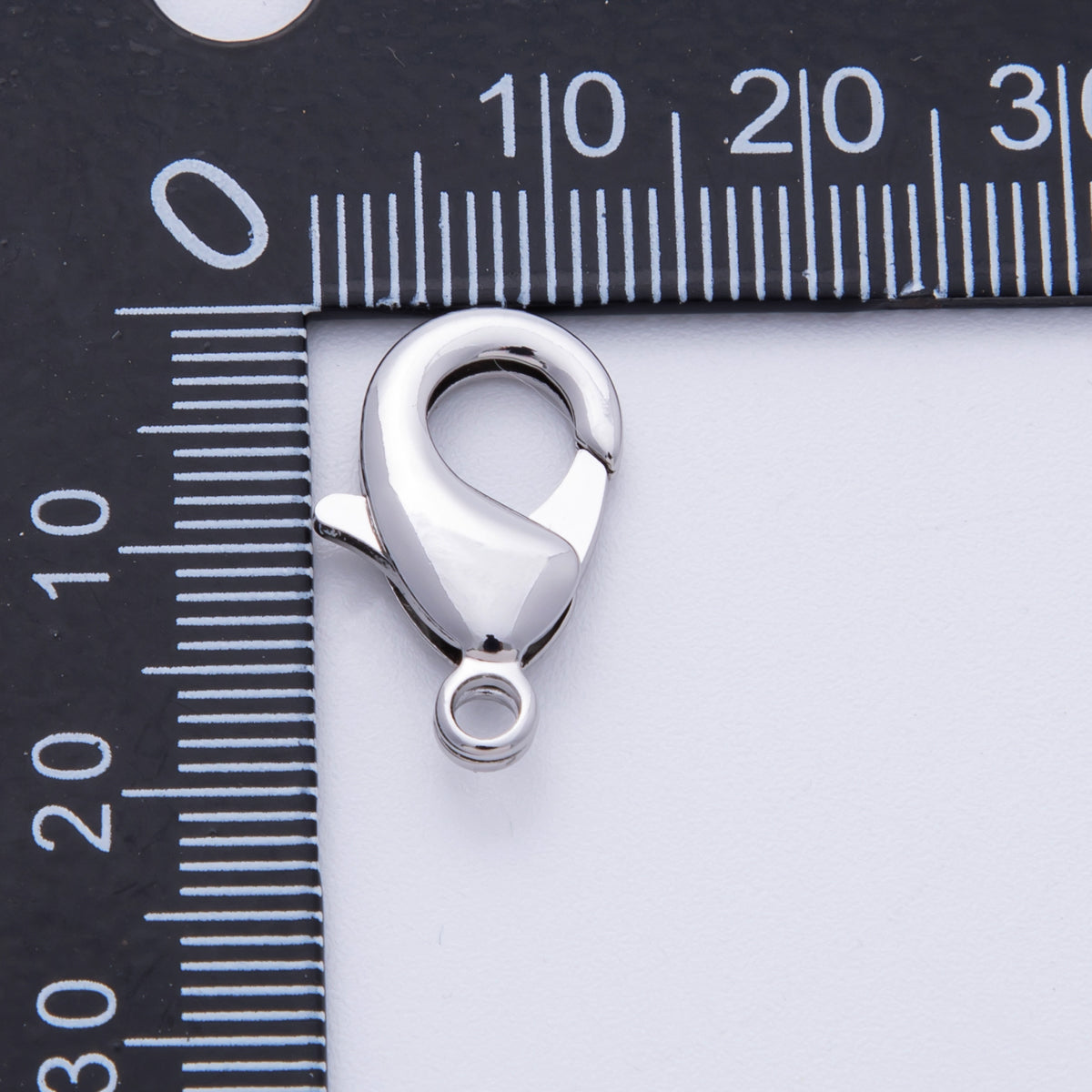 Silver 19mm Minimalist Lobster Clasps Claw Closure Findings | Z-A1676