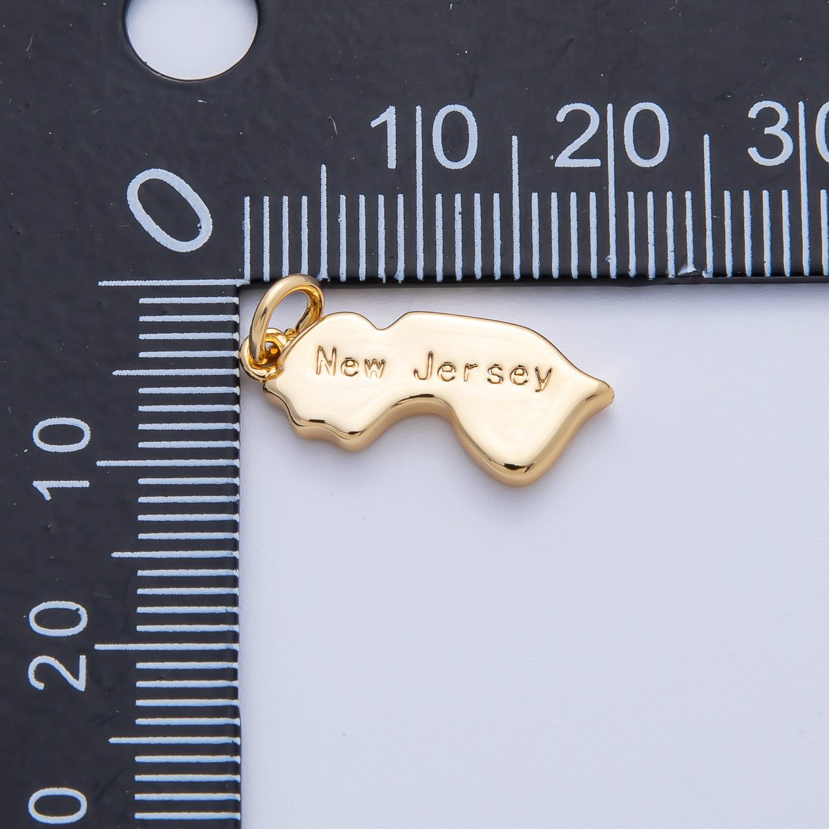 18K Gold Filled United States of America State Map Charm in Gold & Silver | AK064 - AK113