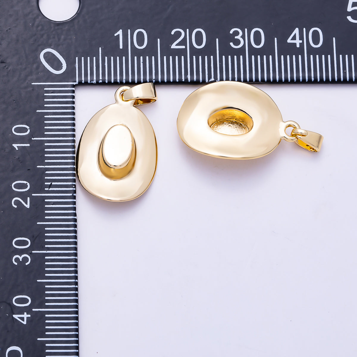 16K Gold Filled 20mm Minimalist Cow Boy Boot Multidimensional 3D Pendant | Charms-02008